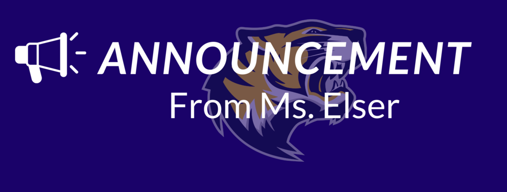 Important Message from Ms. Elser