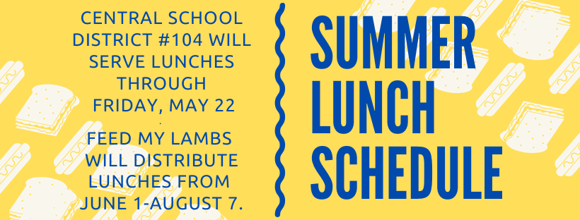 2020 Summer Lunch Schedule 