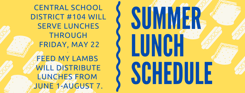 2020 Summer Lunch Schedule