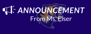 Important Message from Ms. Elser