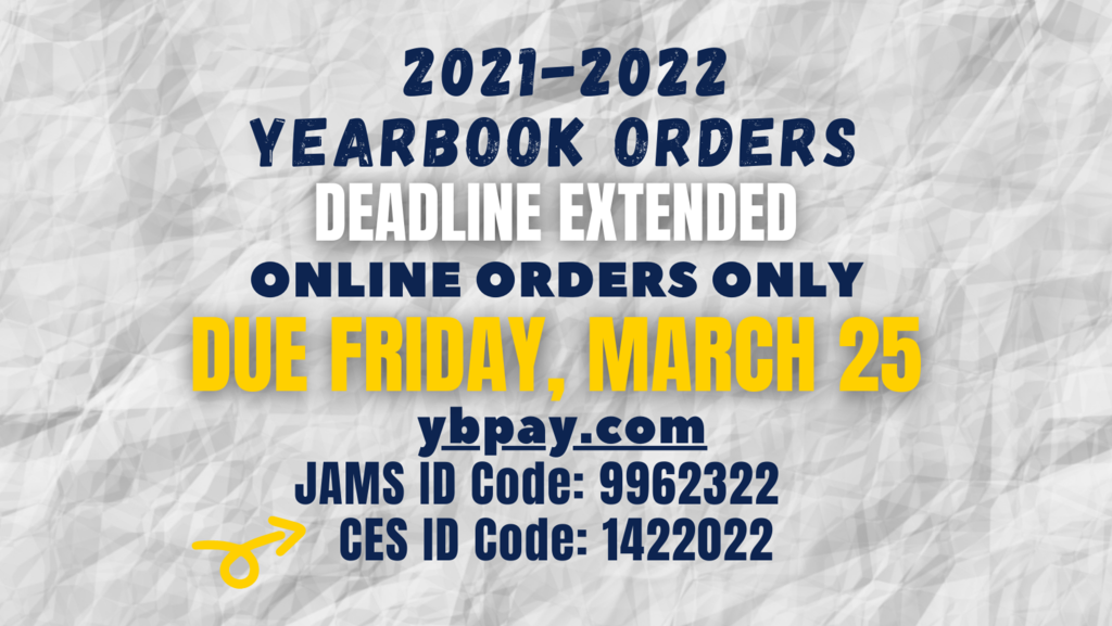 yearbook orders due 